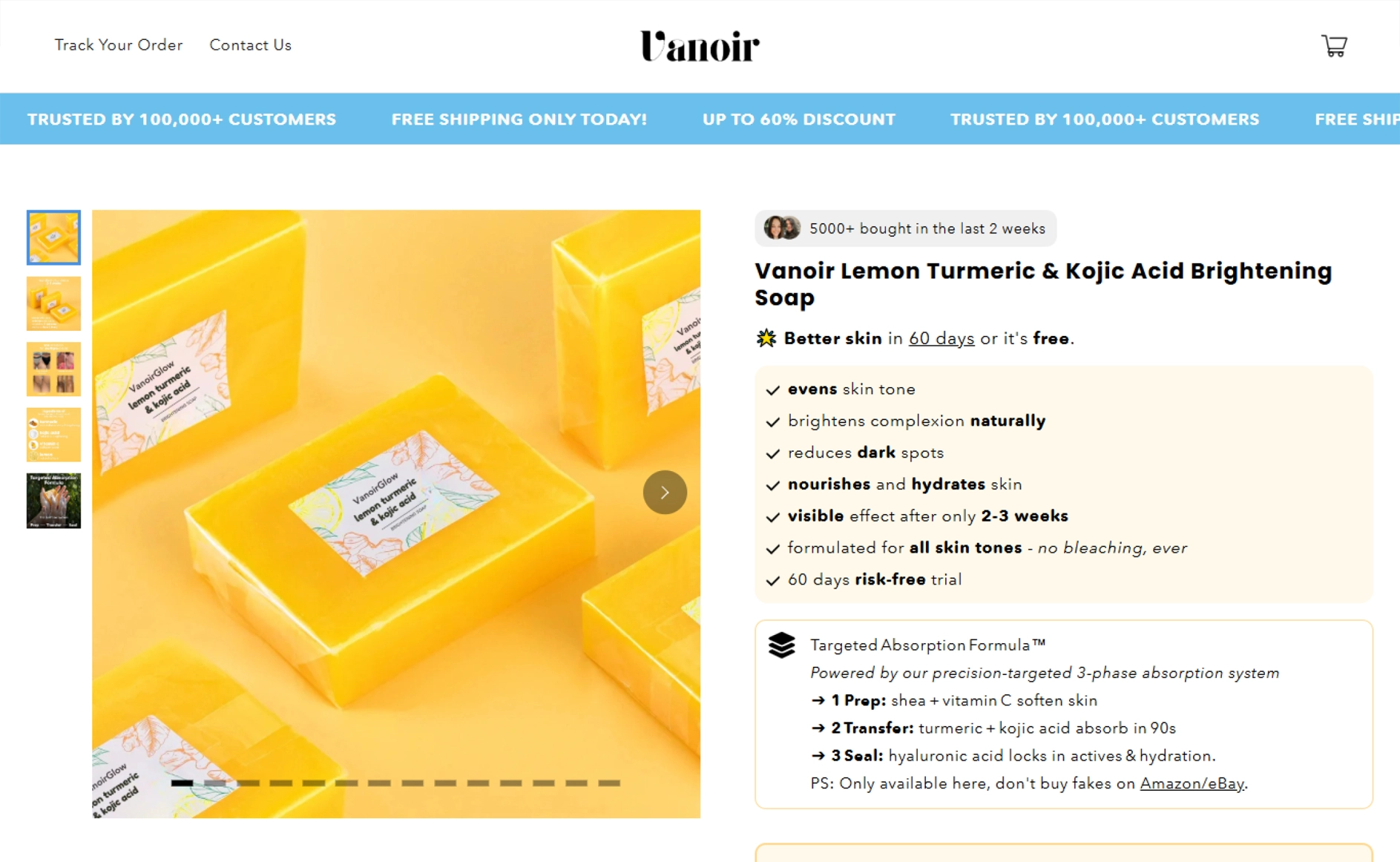 Vanoir Lemon Turmeric & Kojic Acid